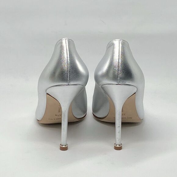 Manolo Blahnik Hangisi 105MM Crystal Buckle Leather Pumps size 37.5 - Picture 10 of 16